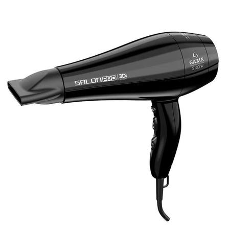 Secador De Cabelo Gama Italy Titanium Ion 2000w Preto - 127v