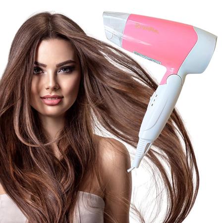 Imagem de Secador de Cabelo Mini Portátil Benedita 1200W: Tecnologia Iônica, Dobrável e Leve - Sua Solução para Cabelos perfeitos