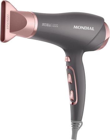 Imagem de Secador de Cabelo Mondial Keratin Grafite e Rosé - 2000W 2 Velocidades SCN-11 220V