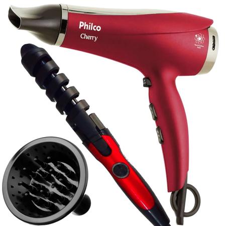 MUZIZY Aquecedor de salão de cabeleireiro secador de cabelo portátil secador  de cabelo profissional em pé secador de cabelo aquecedor de cabelo vermelho  1000W queimadura fria/vermelho/mostrado