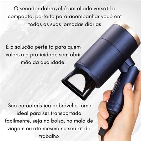 Imagem de Secador De Cabelo Power Turbo Profissional Secagem Rápida