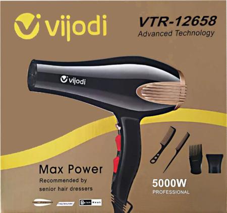 Secador de Cabelo Profissional Iónico Com Acessórios - 5000W