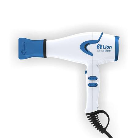 Secador Cabelo Profissional Lion Silenciar Coloré 220v Azul