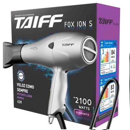 Secador Taiff Fox Ion S 2100W - 127V - Mundo do Cabeleireiro - Mundo do  Cabeleireiro, O Melhor em Cabelo, Maquiagem, Skincare e Cosméticos