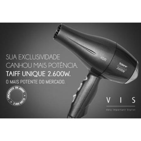 Secador de cabelo Taiff VIS Unique grafite 220V