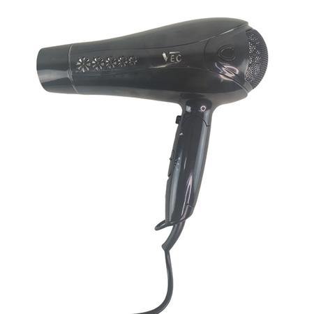 Secador de Cabelo 2000W Bivolt Dois Jatos Dobravel Silencioso