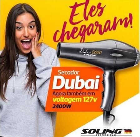 Secador de Cabelo Profissional Soling Dubai 2500 - Secador de Cabelo  Profissional - Magazine Luiza