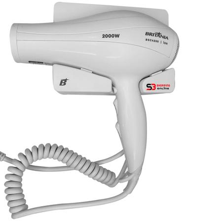 Secador De Cabelo Britânia De Parede Easy Dryer Bsc07b 1500w 127v