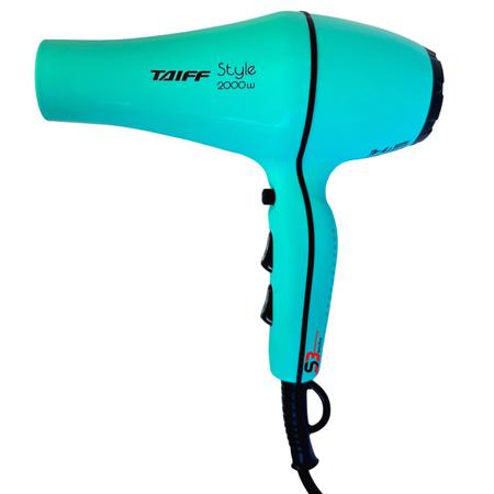 Imagem de Secador de cabelo taiff 2000w + difusor e chapinha kit pro