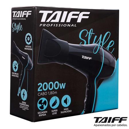 Imagem de Secador de cabelo Taiff Clássica Style preto 127V