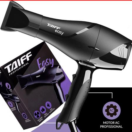 Secador de cabelo profissional de 1800 W com bocal, secador de cabelo  iônico poderoso para salão de beleza, motor AC, secador de cabelo rápido,  com