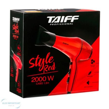 Imagem de Secador De Cabelo Taiff Style Red 2000W Maior Durabilidade