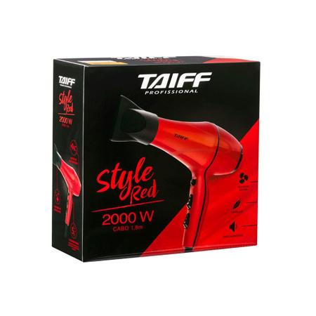 Imagem de Secador de Cabelo Taiff Style Red Vermelho 2000W  2 Velocidades