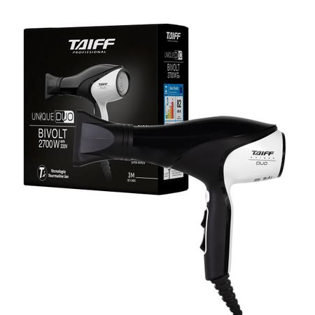 Secador para Cabeleireiro Unique DUO 2700W - Taiff Taiff Secadores, Chapas  e Termocera Rekint's Cosméticos Excelência em Móveis para Salão Design e  Conforto Inigualáveis, Cosméticos e Produtos de Beleza