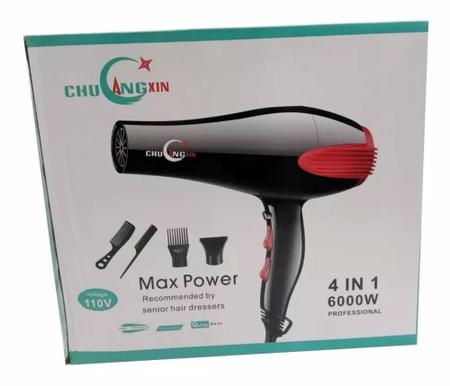 Profissional Secador De Cabelo Turbo 6000w 4 Em 1 110v