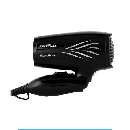 Imagem de Secador de Cabelos Easy Travel 800/1000w Britânia Bivolt Preto