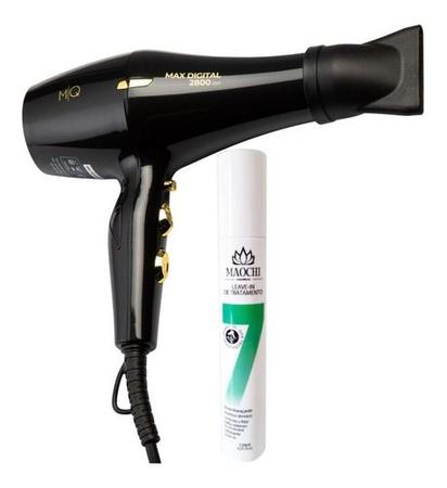 Secador de cabelo profissional de 1800 W com bocal, secador de cabelo  iônico poderoso para salão de beleza, motor AC, secador de cabelo rápido,  com