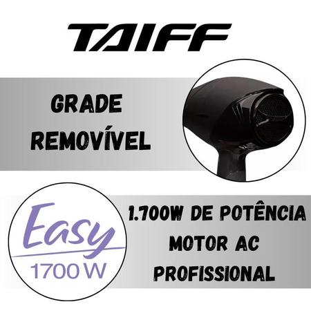 Imagem de Secador Taiff Easy 1700W 127v Profissional 4 Temperaturas