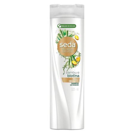Imagem de Seda shampoo bambu e biotina com 325ml 