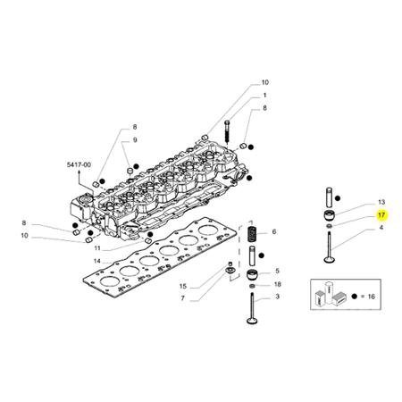 Imagem de Sede Valvula Admissão Para Iveco Tector - 4897578