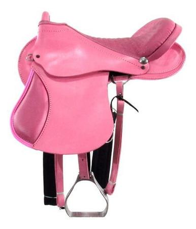 Imagem de Sela Australiana Rosa Com Arco Para Cavalo Menina Vaqueira Completinha