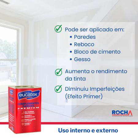 Imagem de Selador Acrílico Branco para Parede Gesso Eucatex 16L