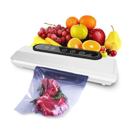 Imagem de Seladora A Vacuo 220v Eletrica Sela Alimento Liquido Frutas Legumes Embalagem Conserva Comida Carne Cozinha