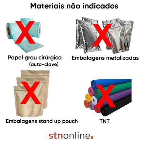 Imagem de Seladora Para Sacos Plásticos Manual 20cm Sela e Corta STN