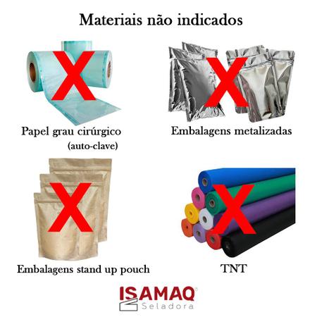 Imagem de Seladora Pedal de Embalagens Plasticas 60cm Bivolt C/ Temporizador Isamaq