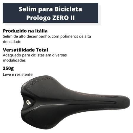Imagem de Selim Ciclismo Prologo Zero II T2.0 141mm Bike Mtb Preto