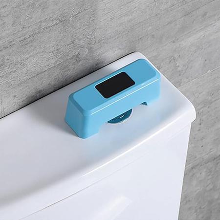 Imagem de Sensor de Descarga Automatico Inteligente USB Bateria Recarregavel Privada Vaso Sanitario Banheiro Lavabo Restaurante Loja Consultorio Residencial Com