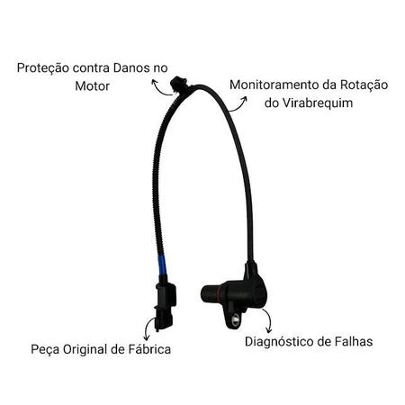 Sensor de Rotação Virabrequim HB20 Picanto - HYUNDAI Imagem de Sensor de Rotação Virabrequim HB20 Picanto