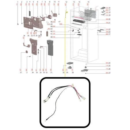 Imagem de Sensor Degelo Geladeira Refrigerador Electrolux DF46 DFN50 70295125 Semelhante