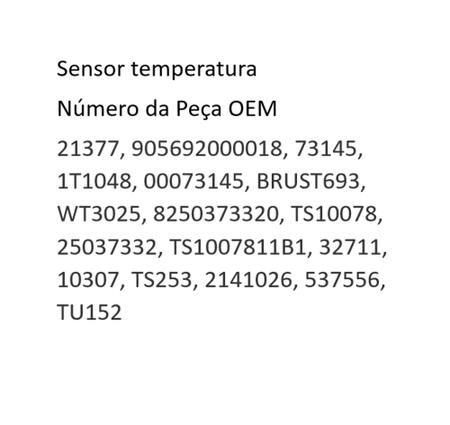Imagem de Sensor Temperatura MWM Sprint Maxion Silverado 4CC 6CC 2 Pinos Painel