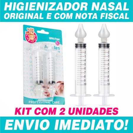 Seringa Lavagem Nasal Infantil Adulto Kit Com 2 - Baby Age - Outros Saúde e  Cuidados Pessoais - Magazine Luiza