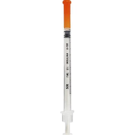 Imagem de Seringa Para Insulina 1,0 Ml Com Agulha Fixa 6 X 0,25 Mm - SR