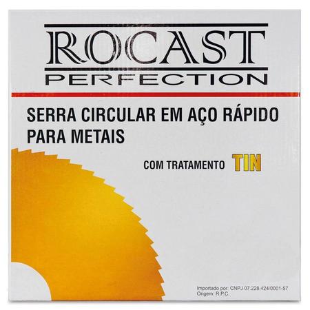 Imagem de Serra Circular Com Titânio - Med. 80mm X 0,3m - 160 Dentes, Aço Rápido (HSS-Tin) - 253,0054 - ROCAST