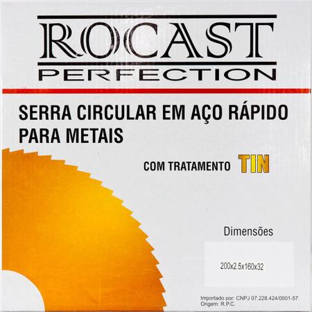 Imagem de Serra Circular Para Metais Com Tratamento De Titânio Em Aço Rápido 50 X 0,50 X 100 D