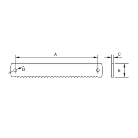 Lâmina de Serra Máquina Aço Rápido 14 com 10 Dentes por Polegada RS1410-6  Starrett. Confira já!