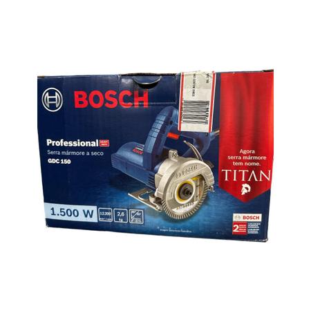 Imagem de Serra Mármore elétrica Titan Bosch GDC 150 125mm 1500W 127v