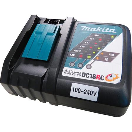 Serra Sabre 18V LI-ION 2800 Golpes Por Min Com 2 Baterias Carregador Maleta DJR186RFE Makita Imagem de Serra Sabre 18V LI-ION 2800 Golpes Por Min Com 2 Baterias Carregador Maleta DJR186RFE Makita