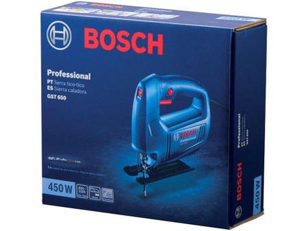 Imagem de Serra Tico-Tico Bosch GST 650 450W  - 3000 GPM 3 Peças