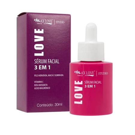 Sérum Facial 3 em 1 Max Love com 30ml Imagem de Sérum Facial 3 em 1 Max Love com 30ml