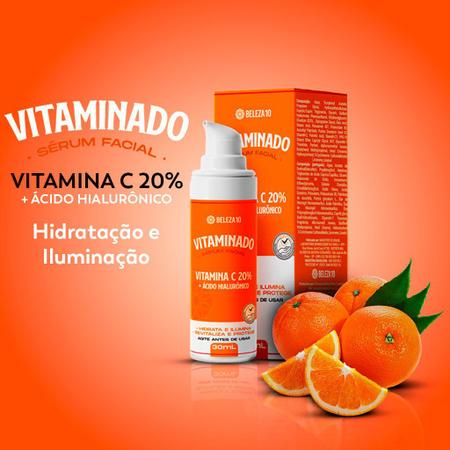 Imagem de Sérum Facial Vitamina C 20% Com Ácido Hialurônico Beleza10 30ml