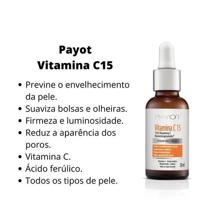 Imagem de Sérum Vitamina C15 Payot Para Face e Olhos 30ml