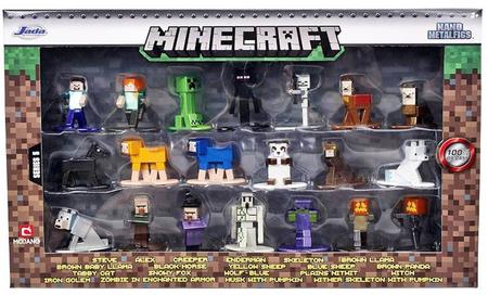 Pack 20 Figuras Minecraft Dungeons 7 Nano Metalfigs Jada Toys