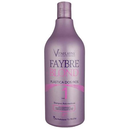 Imagem de Shampoo Anti-Resíduos Faybre Blond Fase 1  - 1Lt Vitaflyne