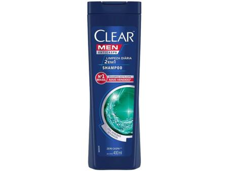 Imagem de Shampoo Anticaspa Clear Men Limpeza Diária 2 em 1 - 400ml