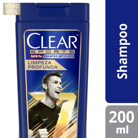 Imagem de Shampoo Anticaspa Clear Men Sports Limpeza Profunda 200ml