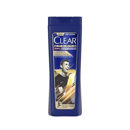 Imagem de Shampoo Anticaspa Clear Men Sports Limpeza Profunda Com 400Ml